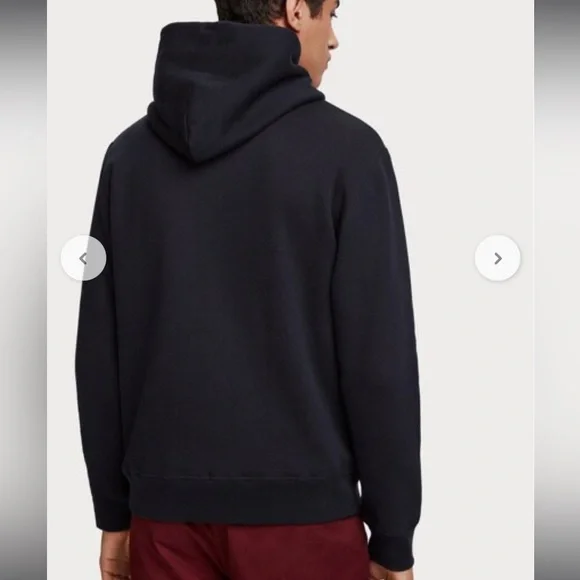 Scotch & Soda Black hoodie with red interior - Picture 2 of 5